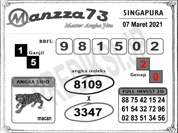 Manzza73 SGP Minggu